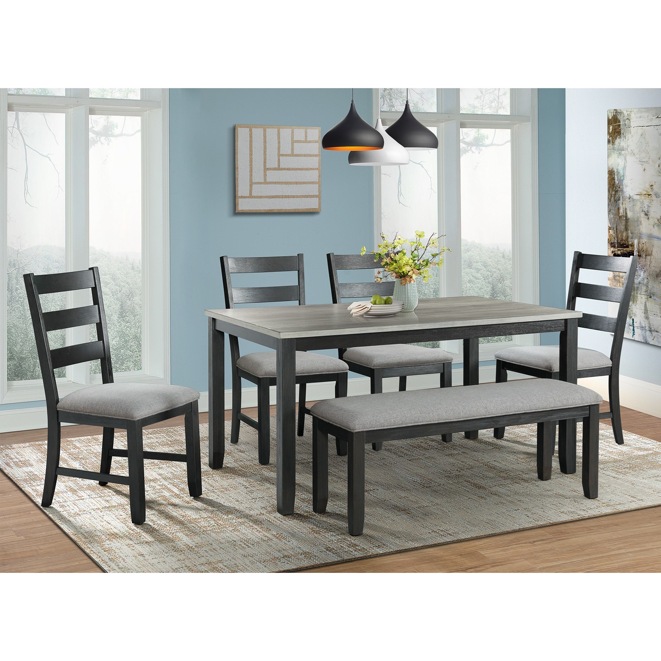 Dark gray on sale dining table